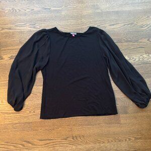 VINCE CAMUTO Nordstrom Balloon sleeve top shirt Blouse size XL